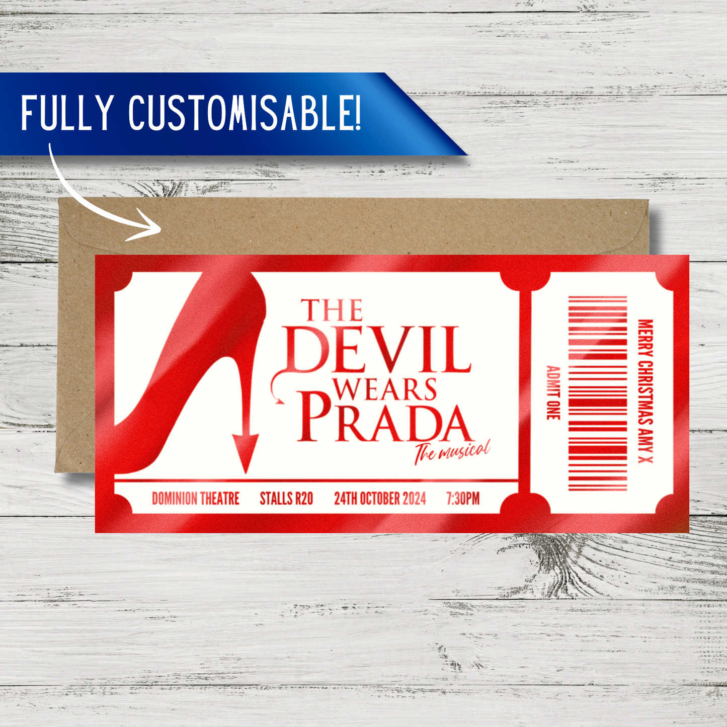 Any Show Ticket | Devil Wears Prada | West End Theatre Ticket | Musical | Surprise Fake Ticket