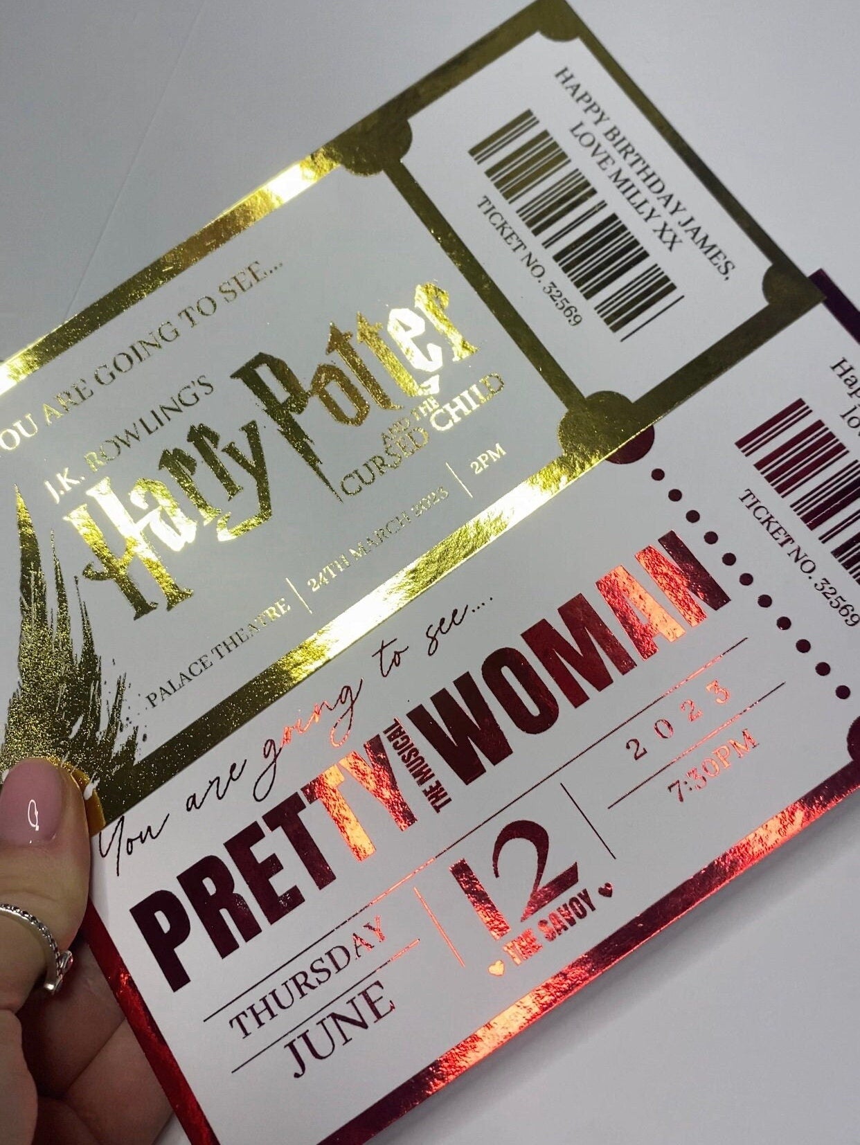 Holiday Ticket | Surprise Getaway Foil Ticket | Any Destination | Boarding Pass Style Voucher