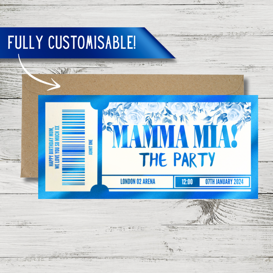 Any Experience | Mamma Mia | Surprise Ticket | Foil Gift Voucher | Surprise Reveal (Copy)