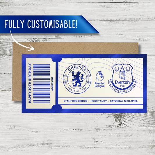 ANY Football Match | Any Sports Game | Surprise Ticket Reveal | Foil Gift Voucher