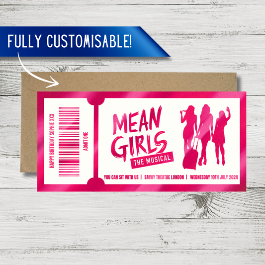 Any Musical | Mean Girls | Surprise Foil Ticket | Gift Reveal | Theatre Voucher