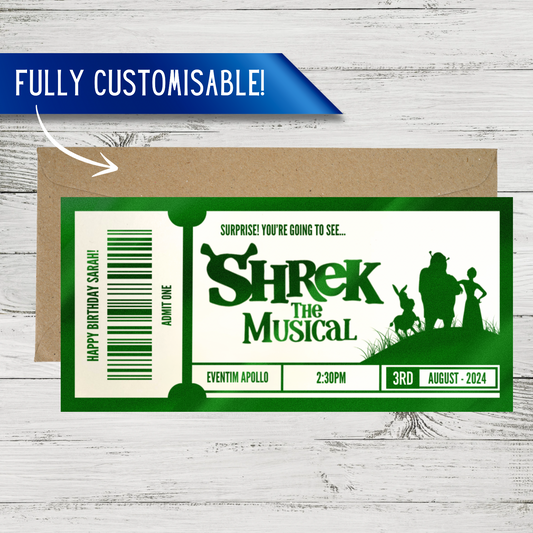 Any Show Ticket | Theatre | West End | Musical | Fake Gift Ticket | Surprise Ticket Reveal